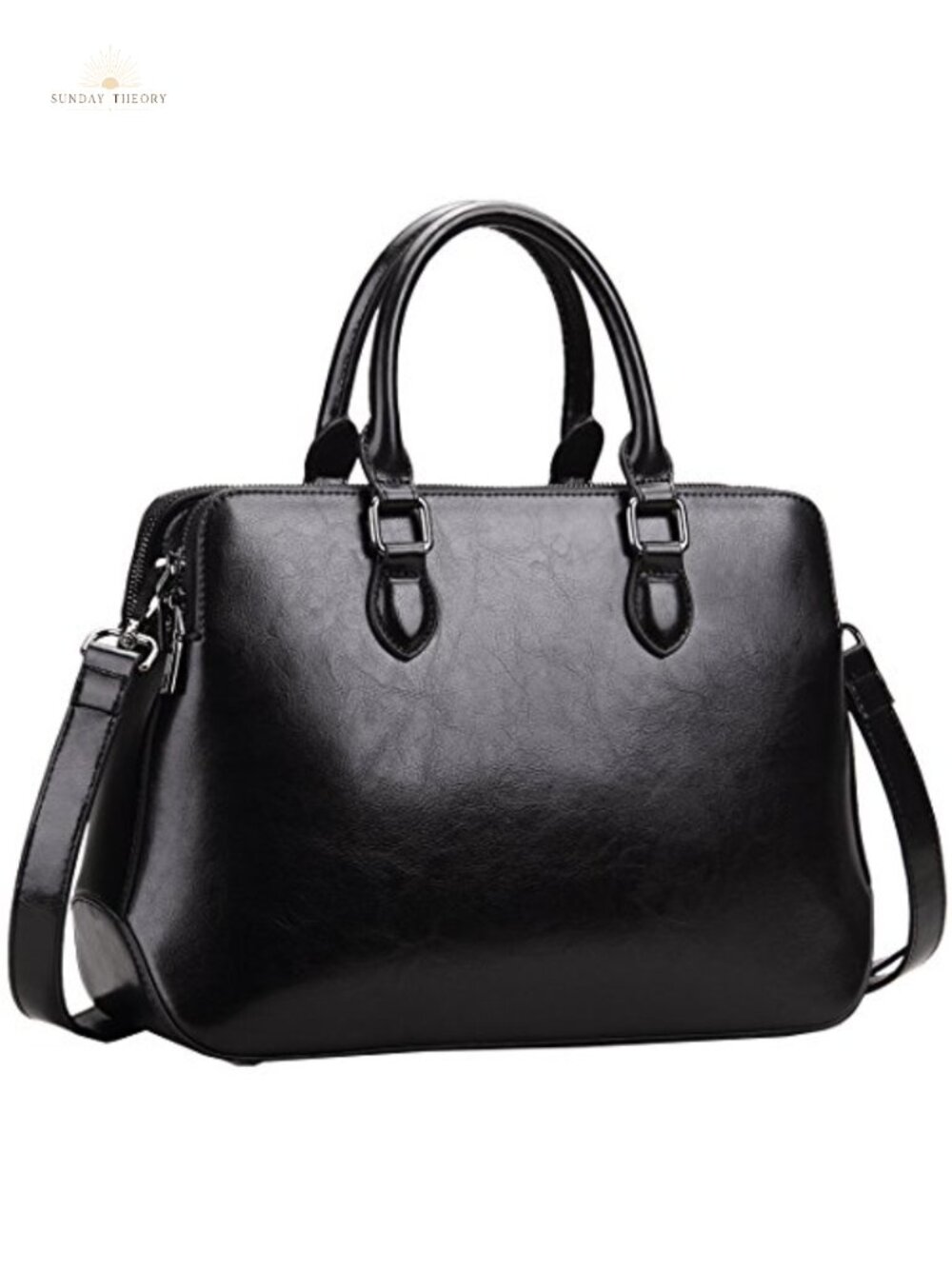 Genuine Leather Tote Satchel Shoulder Bag Women Cowhide Handbag